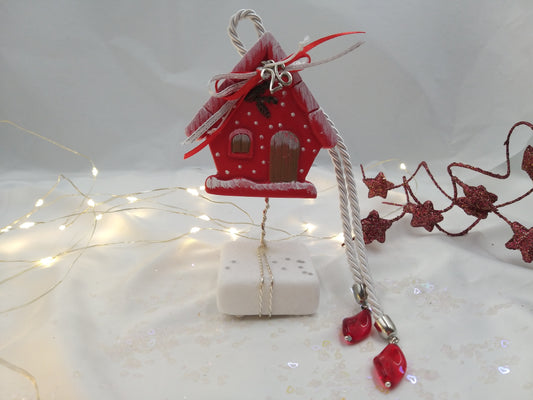 Γούρι Σπιτάκι 2026 Κόκκινο Χειροποίητο, euhandmade